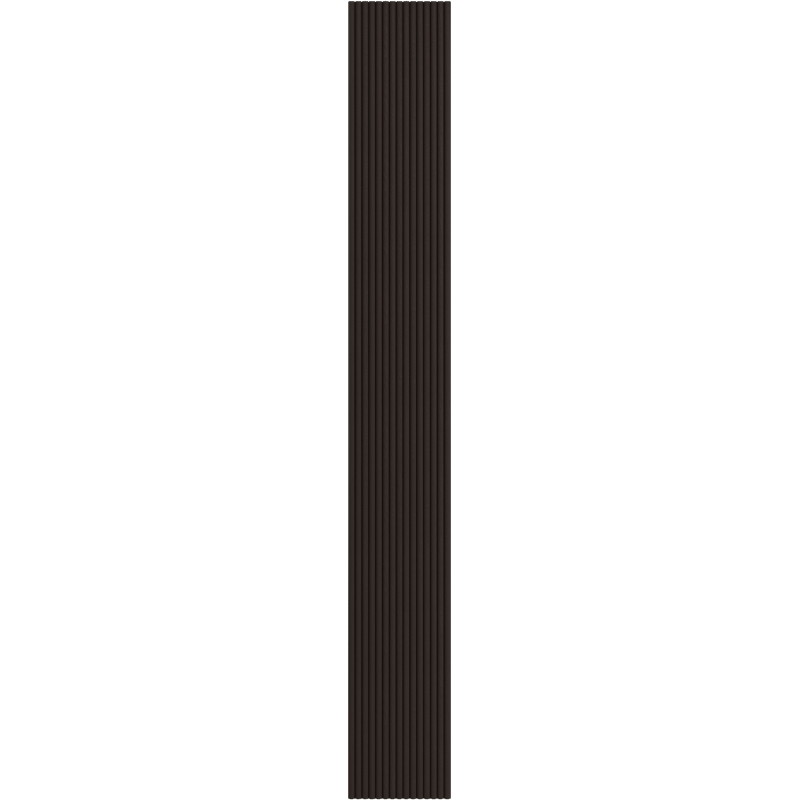 Mexen Ovalo 03 gerippte, flexible Wandpaneele 280 x 36 cm, technisches Furnier, Schwarze Eiche - S130-280-03-046