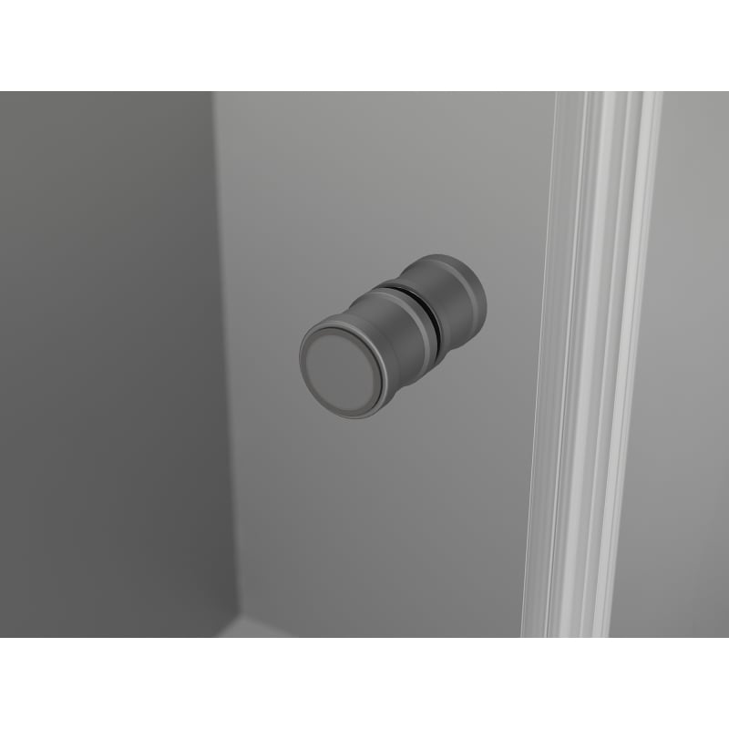 Mexen Mist-F faltbare rechte Duschabtrennung 65 cm, transparent, Gunmetal - 8A6-065-000-95-00-P