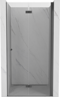 Mexen Mist-F faltbare Duschkabinentür rechts 80 cm, transparent, Gun Metal - 8A6-080-000-95-00-P