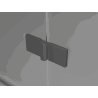 Mexen Mist-F Faltbare Duschabtrennung rechts 85 cm, transparent, Gun Metal - 8A6-085-000-95-00-P