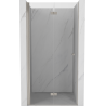 Mexen Mist-F faltbare Duschtür links 95 cm, transparent, gebürsteter Nickel - 8A6-095-000-97-00-L