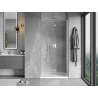 Mexen Mist-F Faltbare Duschkabinentür rechts 65 cm, transparent, gebürsteter Nickel - 8A6-065-000-97-00-P