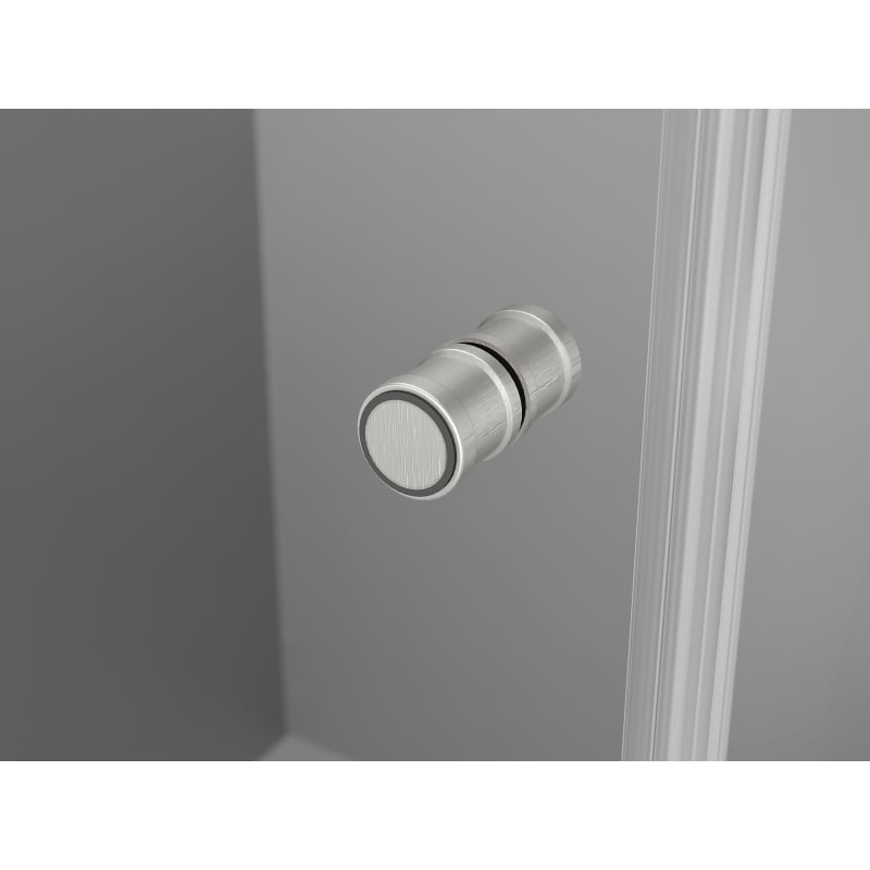 Mexen Mist-F faltbare Duschabtrennung rechts 80 cm, transparent, gebürstetes Nickel - 8A6-080-000-97-00-P