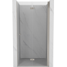 Mexen Mist-F faltbare Duschabtrennung rechts 115 cm, transparent, gebürsteter Nickel - 8A6-115-000-97-00-P