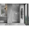 Mexen Mist-F faltbare Duschkabinentür rechts 120 cm, transparent, gebürsteter Nickel - 8A6-120-000-97-00-P