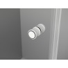 Mexen Mist-F faltbare Duschkabine links 105 x 75 cm, transparent, weiß - 8A6T-105-075-20-00-L