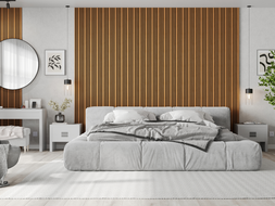 Mexen Lam-F Slim 01 Akustische Wandpaneele 280 x 36,5 cm, Filz 9 mm, technisches Furnier, Eiche Natur - S107-280-01-042