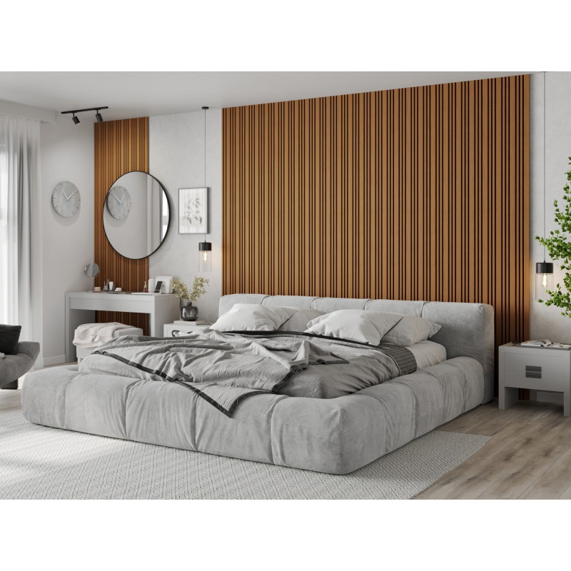 Mexen Lam-F Slim 01 Akustische Wandpaneele 280 x 36,5 cm, Filz 9 mm, technisches Furnier, Eiche Natur - S107-280-01-042