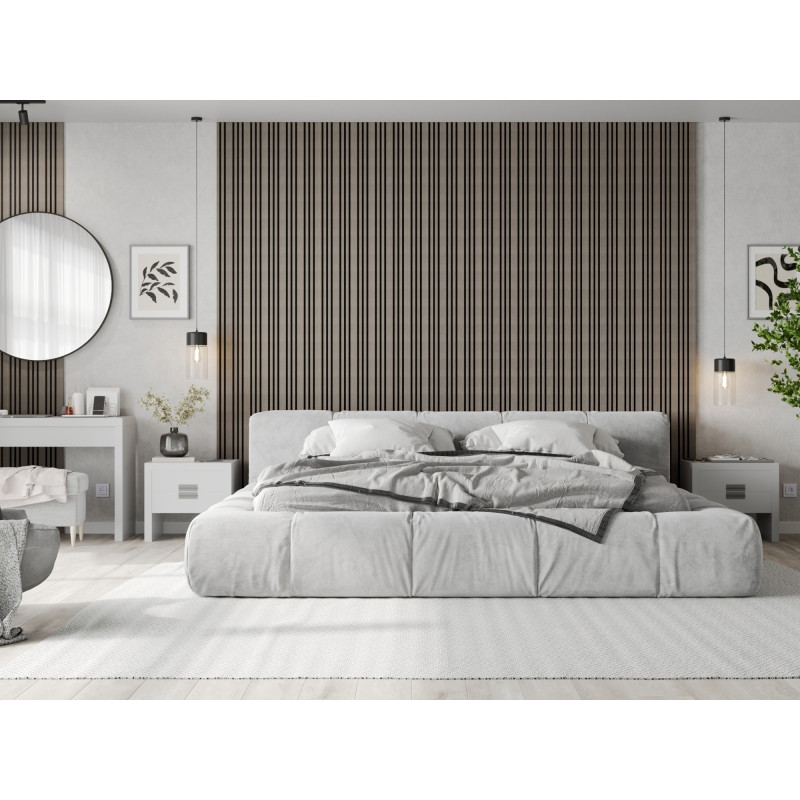 Mexen Lam-F Slim 01 Akustik-Wandpaneele 280 x 36,5 cm, Filz 9 mm, Technisches Furnier, Graue Eiche - S107-280-01-043
