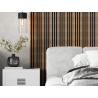 Mexen Lam-F Slim 01 Akustische Wandpaneele 280 x 36,5 cm, Filz 9 mm, technisches Furnier, Dunkle Walnuss - S107-280-01-044