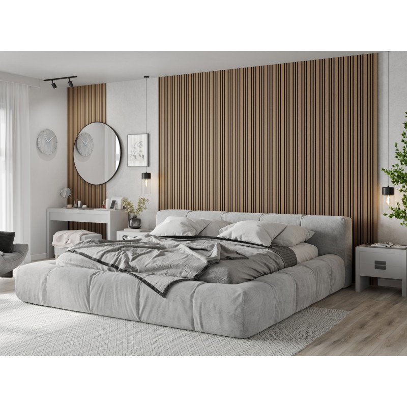 Mexen Lam-F Slim 01 Akustik-Wandpaneele 280 x 36,5 cm, Filz 9 mm, Technisches Furnier, Helle Walnuss - S107-280-01-047