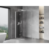 Mexen Mist-F faltbare Duschkabine links 100 x 100 cm, transparent, weiß - 8A6T-100-100-20-00-L