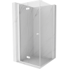 Mexen Mist-F faltbare Duschkabine links 100 x 100 cm, transparent, weiß - 8A6T-100-100-20-00-L