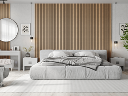 Mexen Lam-F Slim 01 Akustische Wandpaneele 280 x 36,5 cm, Filz 9 mm, technisches Furnier, Gebleichte Eiche - S107-280-01-040