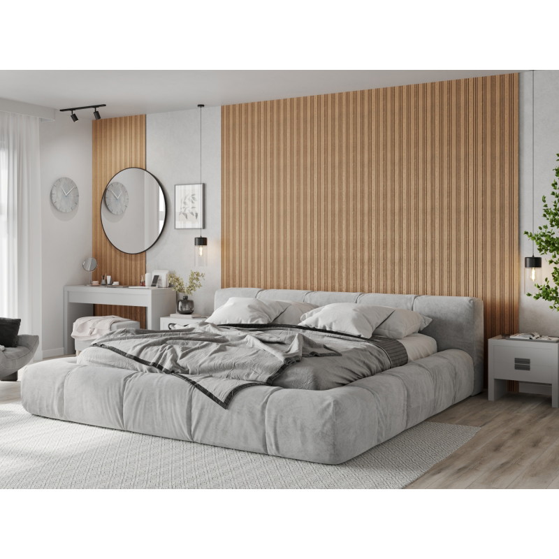 Mexen Lam-F Nano 01 Akustische Wandpaneele 280 x 32,4 cm, Filz 9 mm, technisches Furnier, Gebleichte Eiche - S108-280-01-040