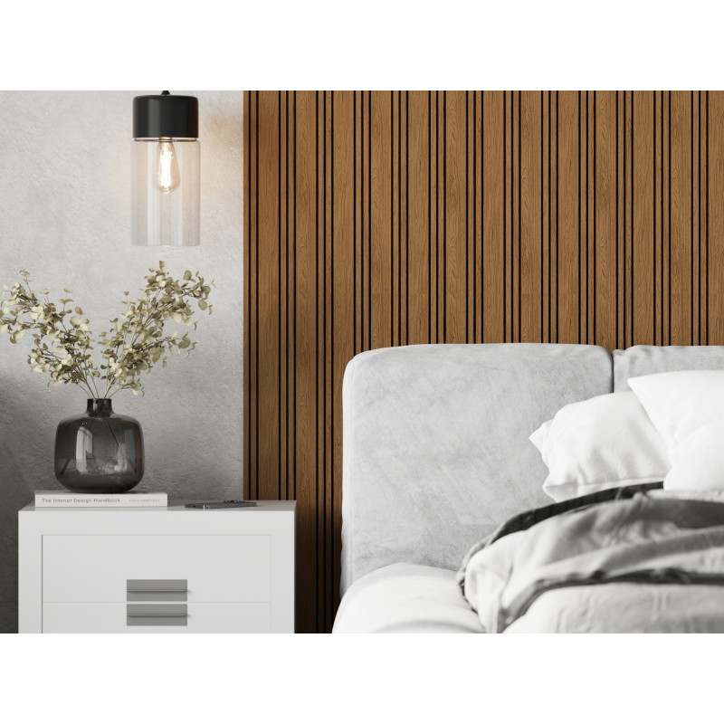 Mexen Lam-F Nano 01 Akustische Wandlamellen 280 x 32,4 cm, Filz 9 mm, technisches Furnier, Natur Eiche - S108-280-01-042