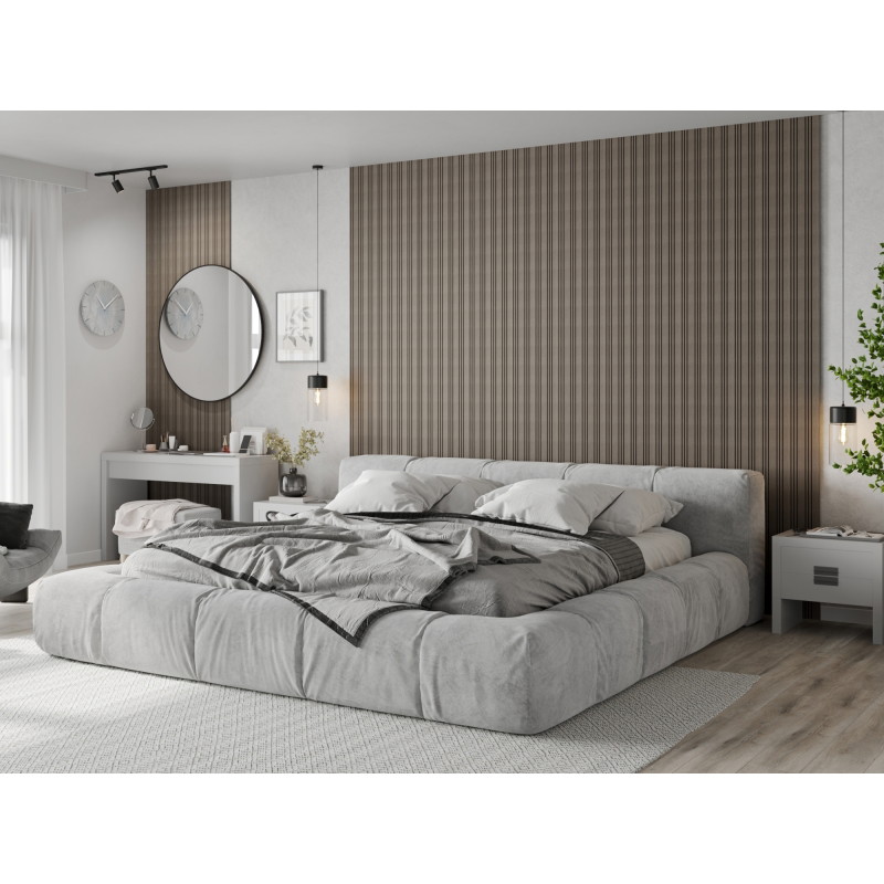 Mexen Lam-F Nano 01 Akustische Wandpaneele 280 x 32,4 cm, Filz 9 mm, technisches Furnier, Graue Eiche - S108-280-01-043