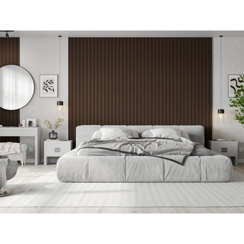 Mexen Lam-F Nano 01 Akustische Wandpaneele 280 x 32,4 cm, Filz 9 mm, technisches Furnier, Eiche Mocca - S108-280-01-045