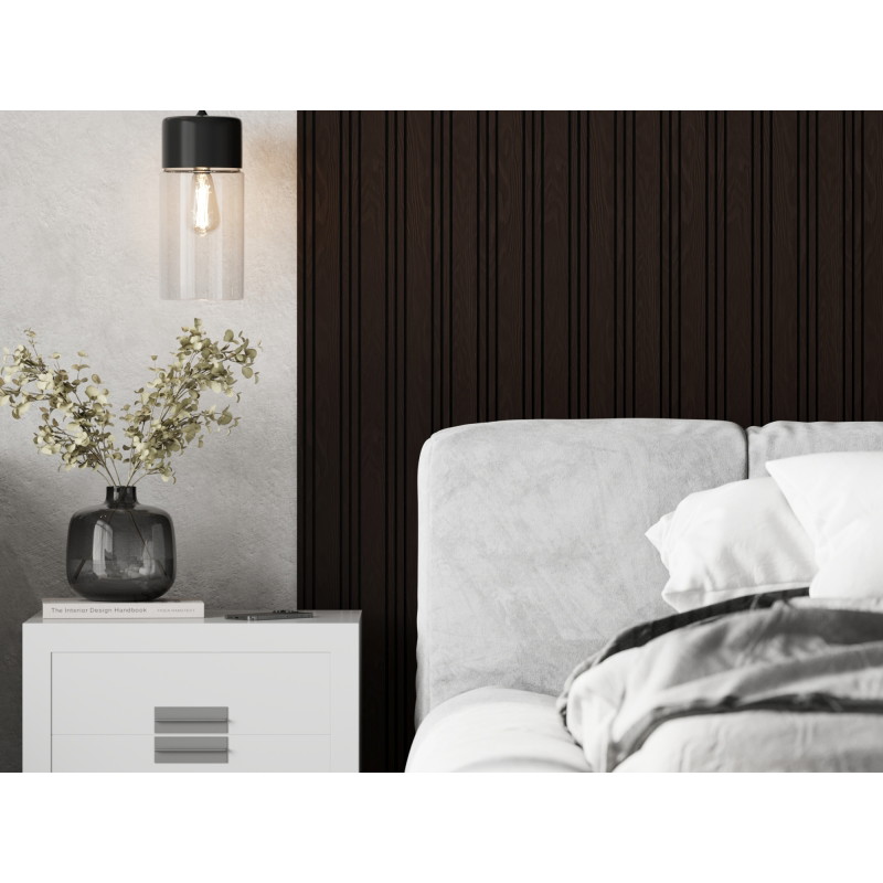 Mexen Lam-F Nano 01 Akustische Wandlamellen 280 x 32,4 cm, Filz 9 mm, technisches Furnier, Schwarze Eiche - S108-280-01-046