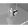 Mexen Mist-F faltbare Duschkabine links 90 x 110 cm, transparent, weiß - 8A6T-090-110-20-00-L