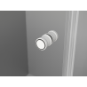 Mexen Mist-F faltbare Duschkabine links 90 x 110 cm, transparent, weiß - 8A6T-090-110-20-00-L