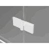 Mexen Mist-F faltbare Duschkabine links 105 x 120 cm, transparent, weiß - 8A6T-105-120-20-00-L