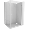 Mexen Mist-F faltbare Duschkabine rechts 100 x 70 cm, transparent, weiß - 8A6T-100-070-20-00-P
