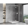 Mexen Mist-F faltbare Duschkabine rechts 120 x 70 cm, transparent, weiß - 8A6T-120-070-20-00-P