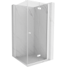 Mexen Mist-F faltbare Duschkabine rechts 75 x 75 cm, transparent, weiß - 8A6T-075-075-20-00-P