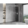 Mexen Mist-F Duschkabine klappbar rechts 110 x 75 cm, transparent, weiß - 8A6T-110-075-20-00-P