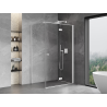 Mexen Mist-F faltbare Duschkabine rechts 120 x 75 cm, transparent, weiß - 8A6T-120-075-20-00-P