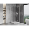 Mexen Mist-F faltbare Duschkabine rechts 85 x 85 cm, transparent, weiß - 8A6T-085-085-20-00-P