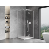 Mexen Mist-F faltbare Duschkabine rechts 120 x 120 cm, transparent, weiß - 8A6T-120-120-20-00-P