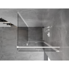 Mexen Mist-F faltbare Duschkabine rechts 120 x 120 cm, transparent, weiß - 8A6T-120-120-20-00-P