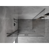 Mexen Mist-F faltbare Duschkabine links 85 x 80 cm, transparent, gebürstetes Gun Gray - 8A6T-085-080-66-00-L