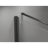 Mexen Mist-F faltbare Duschkabine links 100 x 80 cm, transparent, gun gray gebürstet - 8A6T-100-080-66-00-L