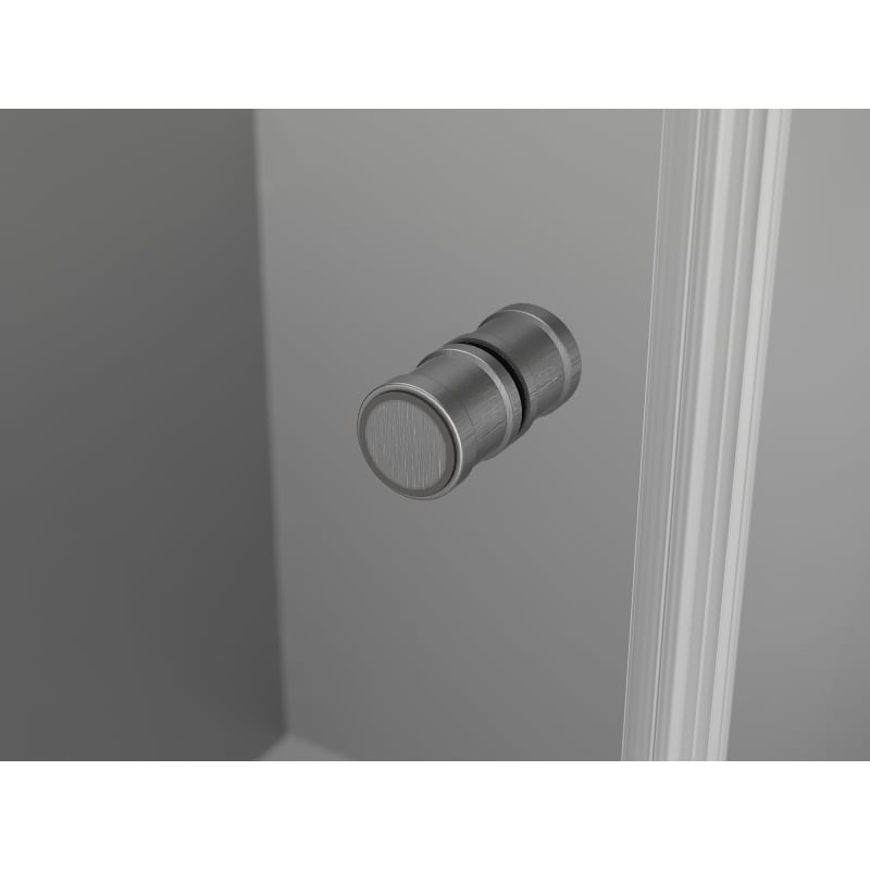 Mexen Mist-F faltbare Duschkabine links 75 x 85 cm, transparent, gebürstetes Gewehrgrau - 8A6T-075-085-66-00-L