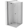 Mexen Mist-F Faltbare Duschkabine links 90 x 90 cm, transparent, gebürstetes Gun Gray - 8A6T-090-090-66-00-L