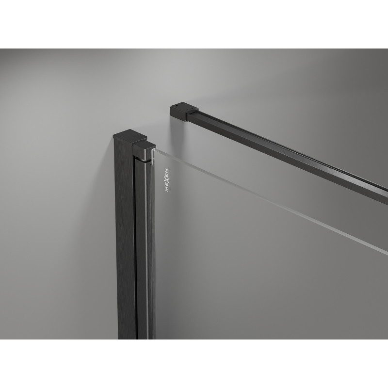 Mexen Mist-F faltbare Duschkabine links 70 x 95 cm, transparent, gebürstetes Gun Gray - 8A6T-070-095-66-00-L