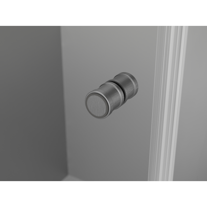 Mexen Mist-F faltbare Duschkabine rechts 105 x 70 cm, transparent, gun grau gebürstet - 8A6T-105-070-66-00-P