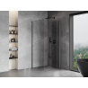 Mexen Mist-F faltbare Duschkabine rechts 80 x 80 cm, transparent, Gun Gray gebürstet - 8A6T-080-080-66-00-P