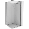 Mexen Mist-F faltbare Duschkabine rechts 80 x 80 cm, transparent, Gun Gray gebürstet - 8A6T-080-080-66-00-P