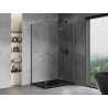 Mexen Mist-F faltbare Duschkabine rechts 115 x 95 cm, transparent, gebürstetes Gun Gray - 8A6T-115-095-66-00-P