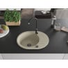Mexen Kevin Granitspüle 1-Becken mit Abtropffläche und Küchenarmatur Telma, beige - 6517-69-670200-70