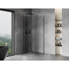 Mexen Mist-F faltbare Duschkabine links 70 x 70 cm, transparent, Gunmetal - 8A6T-070-070-95-00-L