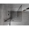 Mexen Mist-F faltbare Duschkabine links 70 x 70 cm, transparent, Gunmetal - 8A6T-070-070-95-00-L