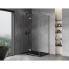 Mexen Mist-F faltbare Duschkabine links 105 x 70 cm, transparent, Gunmetal - 8A6T-105-070-95-00-L