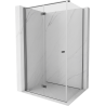 Mexen Mist-F faltbare Duschkabine links 70 x 80 cm, transparent, Gunmetal - 8A6T-070-080-95-00-L