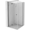 Mexen Mist-F faltbare Duschkabine links 80 x 80 cm, transparent, Gun Metal - 8A6T-080-080-95-00-L