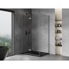Mexen Mist-F faltbare Duschkabine links 95 x 90 cm, transparent, Gun Metal - 8A6T-095-090-95-00-L